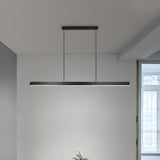 Minimalist Rectangular LED Island Ceiling Light Image - 2