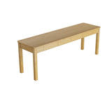 Minimalist Rectangular Pine Drawers Double Writing Desk Image - 3