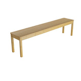 Minimalist Rectangular Pine Drawers Double Writing Desk Image - 7