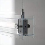 Minimalist Rectangular Sliver Island Pendant Light Image - 7