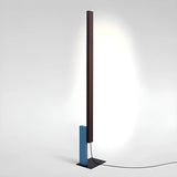 Minimalist Rectangular Wooden LED Modern Floor Lamp Image - 7