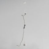 Minimalist Red Cylinder Adjustable Line pendant light Image - 2