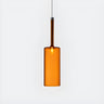 Minimalist Red Glass Cylinder Pendant Light Trio Set Image - 13