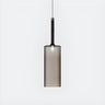 Minimalist Red Glass Cylinder Pendant Light Trio Set Image - 5