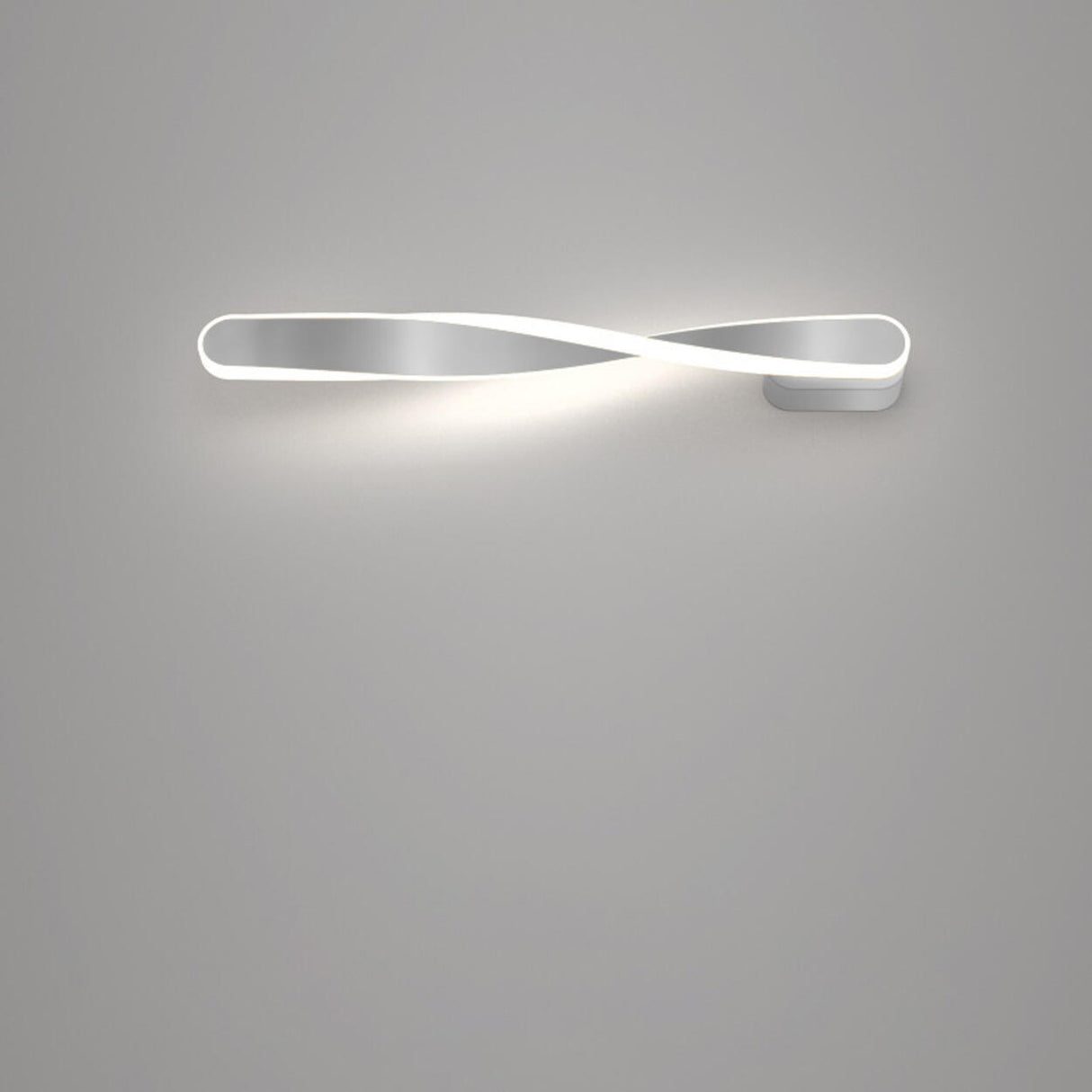 Minimalist Rotating Wave Metal LED Vanity Wall Light  Image - 10