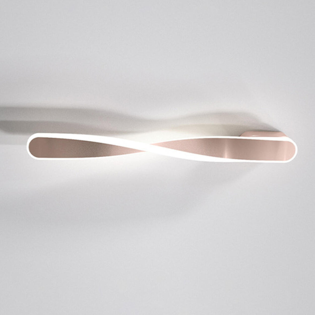 Minimalist Rotating Wave Metal LED Vanity Wall Light  Image - 13