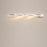 Minimalist Rotating Wave Metal LED Vanity Wall Light  Image - 15