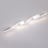 Minimalist Rotating Wave Metal LED Vanity Wall Light  Image - 16