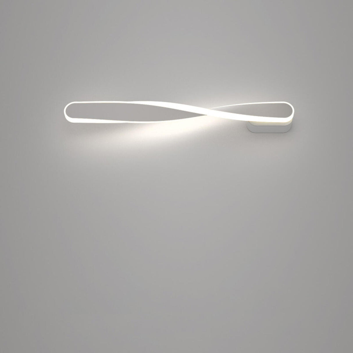 Minimalist Rotating Wave Metal LED Vanity Wall Light  Image - 26