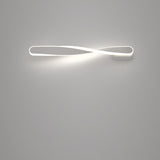 Minimalist Rotating Wave Metal LED Vanity Wall Light  Image - 26