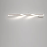 Minimalist Rotating Wave Metal LED Vanity Wall Light  Image - 28