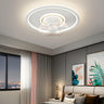 Minimalist Round 3-Blade Flush Ceiling Fan with Light Image - 4