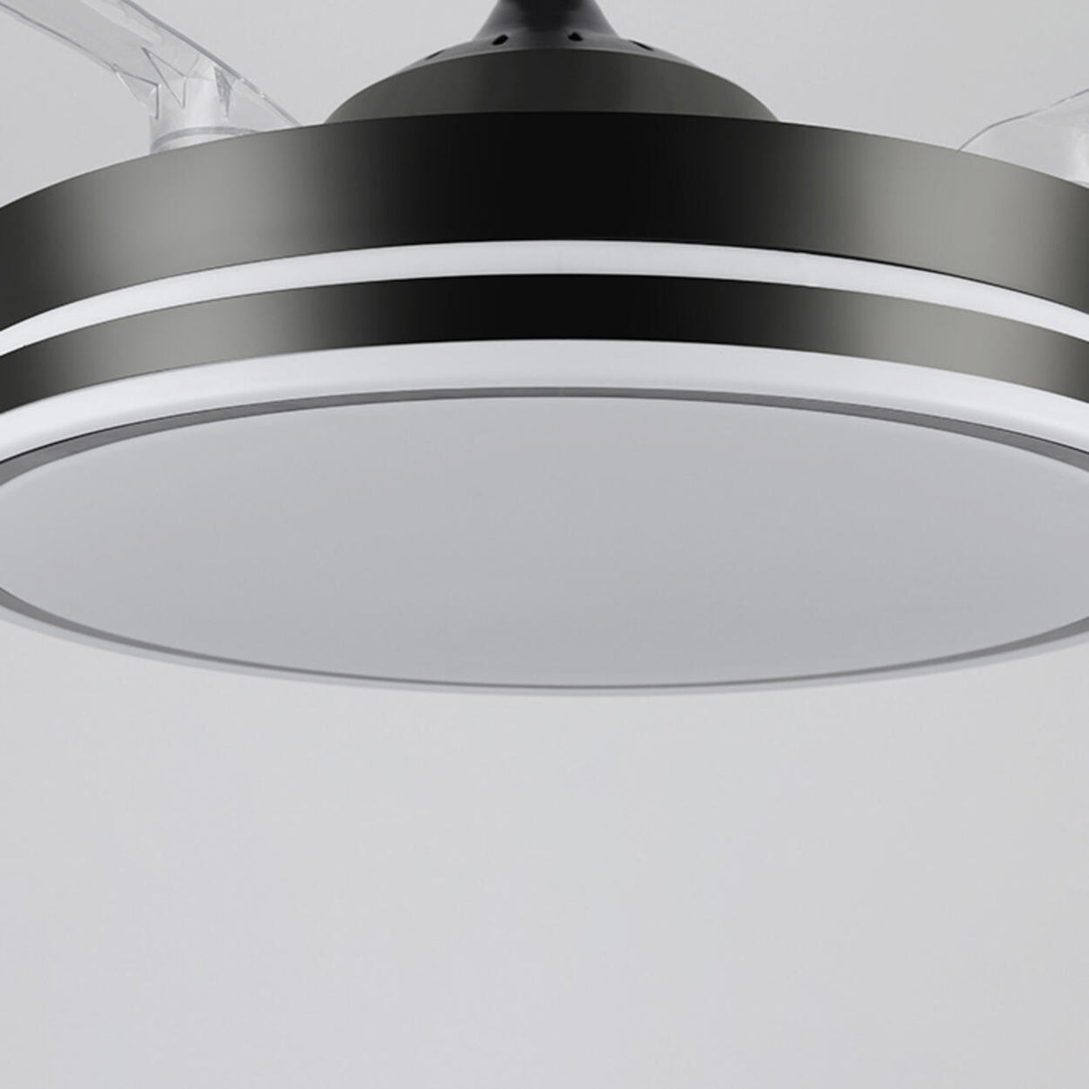 Minimalist Round 4 Blade Modern Ceiling Fan with Light Image - 10