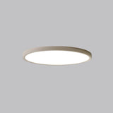 Minimalist Round White LED Flush Mount Light Image - 11