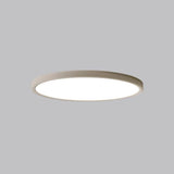 Minimalist Round White LED Flush Mount Light Image - 12