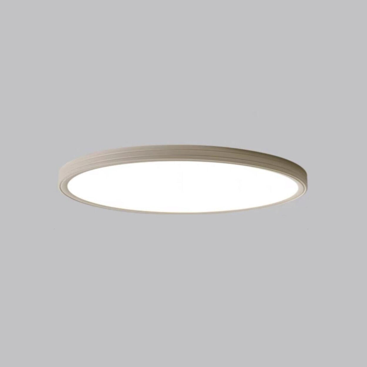 Minimalist Round White LED Flush Mount Light Image - 13