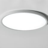 Minimalist Round White LED Flush Mount Light Image - 15