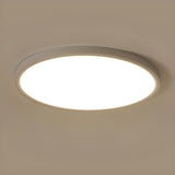 Minimalist Round White LED Flush Mount Light Image - 16