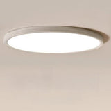 Minimalist Round White LED Flush Mount Light Image - 17