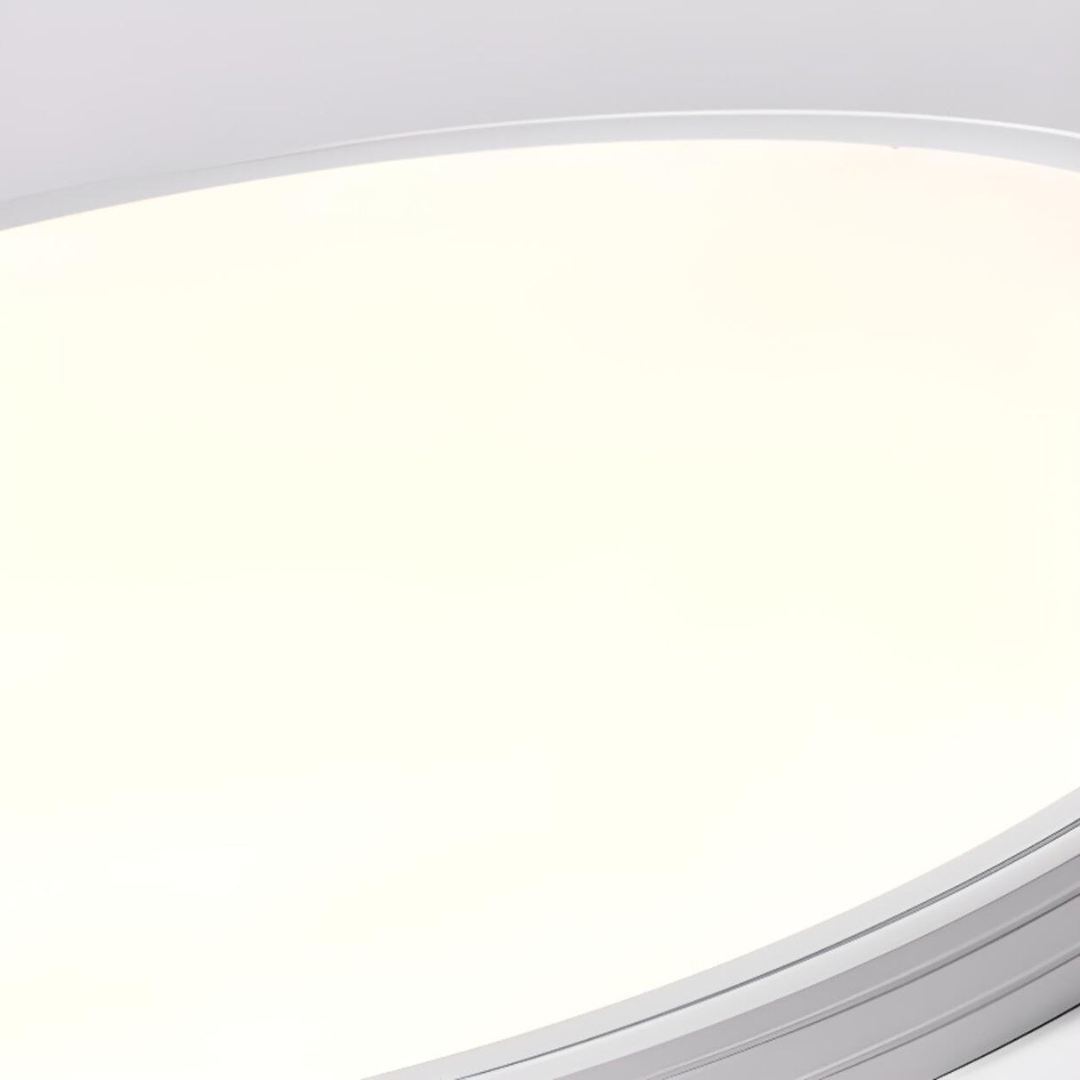 Minimalist Round White LED Flush Mount Light Image - 21