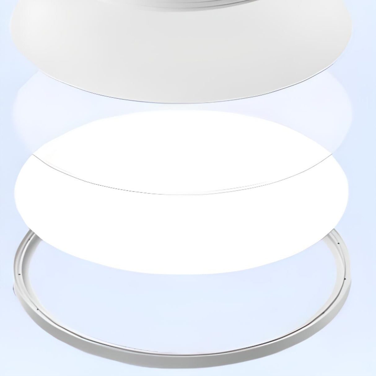 Minimalist Round White LED Flush Mount Light Image - 22