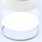 Minimalist Round White LED Flush Mount Light Image - 22