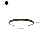 Minimalist Round White LED Flush Mount Light Image - 26