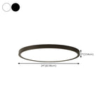 Minimalist Round White LED Flush Mount Light Image - 27