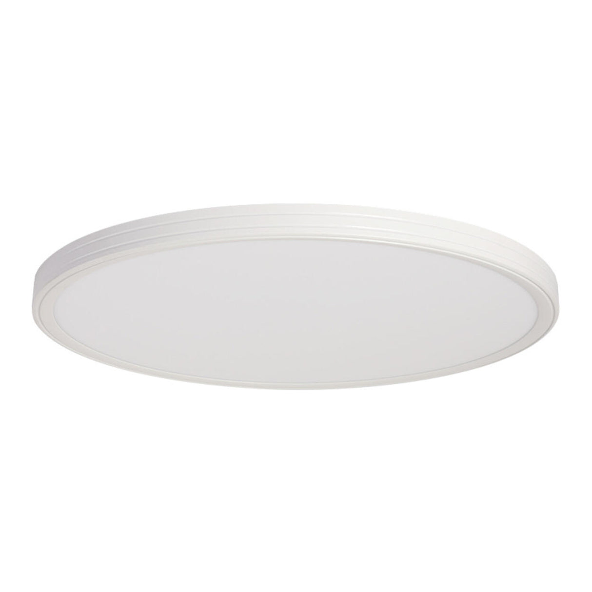 Minimalist Round White LED Flush Mount Light Image - 5