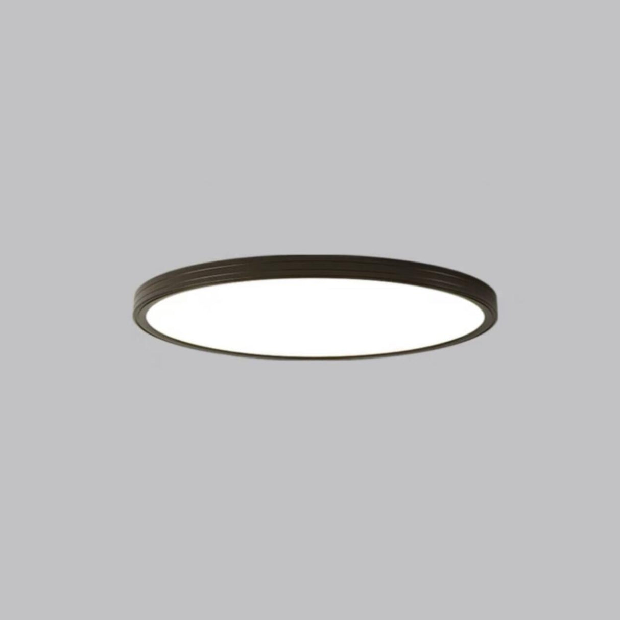 Minimalist Round White LED Flush Mount Light Image - 6