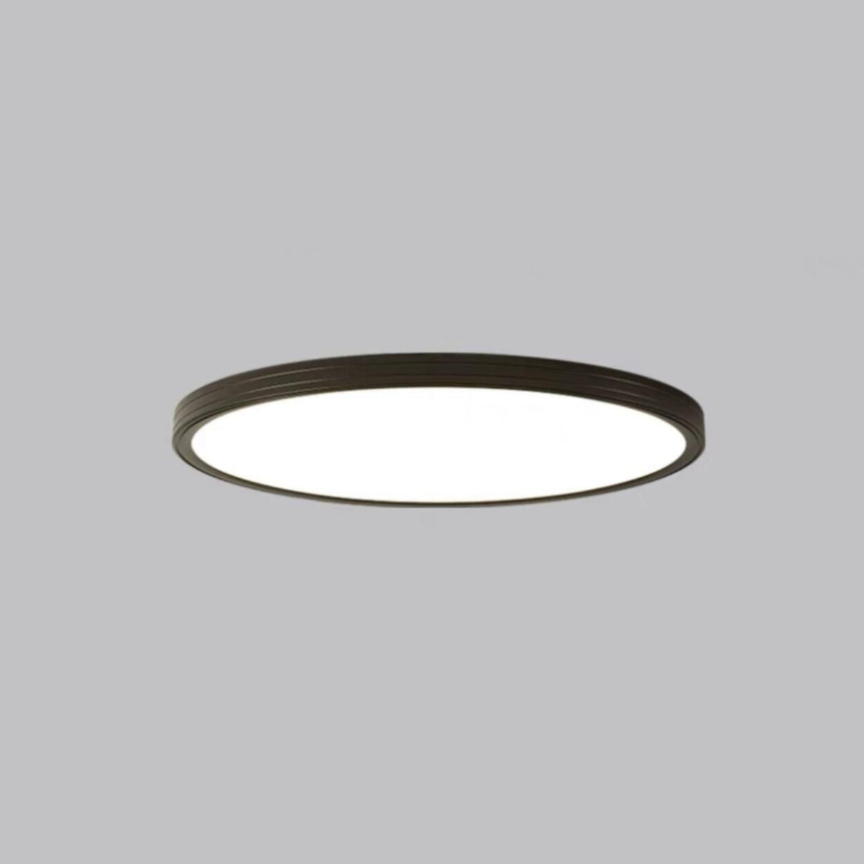 Minimalist Round White LED Flush Mount Light Image - 7