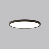 Minimalist Round White LED Flush Mount Light Image - 8