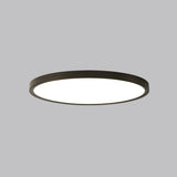 Minimalist Round White LED Flush Mount Light Image - 9