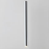 Minimalist Silver Cylinder Tube Kitchen Island Pendant Light Image - 16