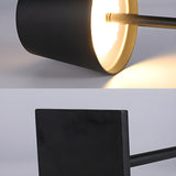 Minimalist Silver Square Base Metal Bedside Table Lamp Image - 16