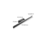 Minimalist Sleek Black Linear Vanity Mirror Light Image - 11