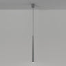 Minimalist Slim Black Dual Tube Acrylic Bedroom Pendant Light Image - 11