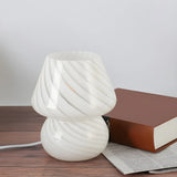 Minimalist Small White Ceramic Atmosphere Table Lamp Image - 4