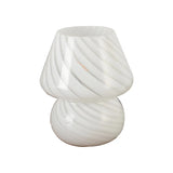 Minimalist Small White Ceramic Atmosphere Table Lamp Image - 5