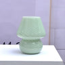 Minimalist Small White Ceramic Atmosphere Table Lamp Image - 9