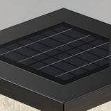 Minimalist Solar Rectangle Black Outdoor Table Lamp Image - 9