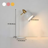 Minimalist Spherical Shade Metal Bedside Table Lamp #size