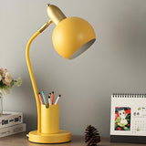 Minimalist Spherical Shade Metal Bedside Table Lamp Image - 9