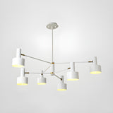 Minimalist Sputnik Cylinder Metal Pendant Light Chandelier Image - 2