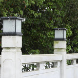 Minimalist Square Lantern Metal Outdoor Table Lamp Image - 10