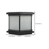 Minimalist Square Lantern Metal Outdoor Table Lamp Image - 17