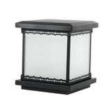 Minimalist Square Lantern Metal Outdoor Table Lamp Image - 5