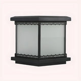 Minimalist Square Lantern Metal Outdoor Table Lamp Image - 6