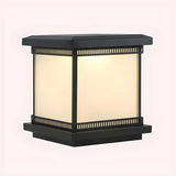 Minimalist Square Lantern Metal Outdoor Table Lamp Image - 7