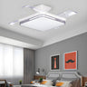 Minimalist Square LED Modern Ceiling Fan with Light Image - 4